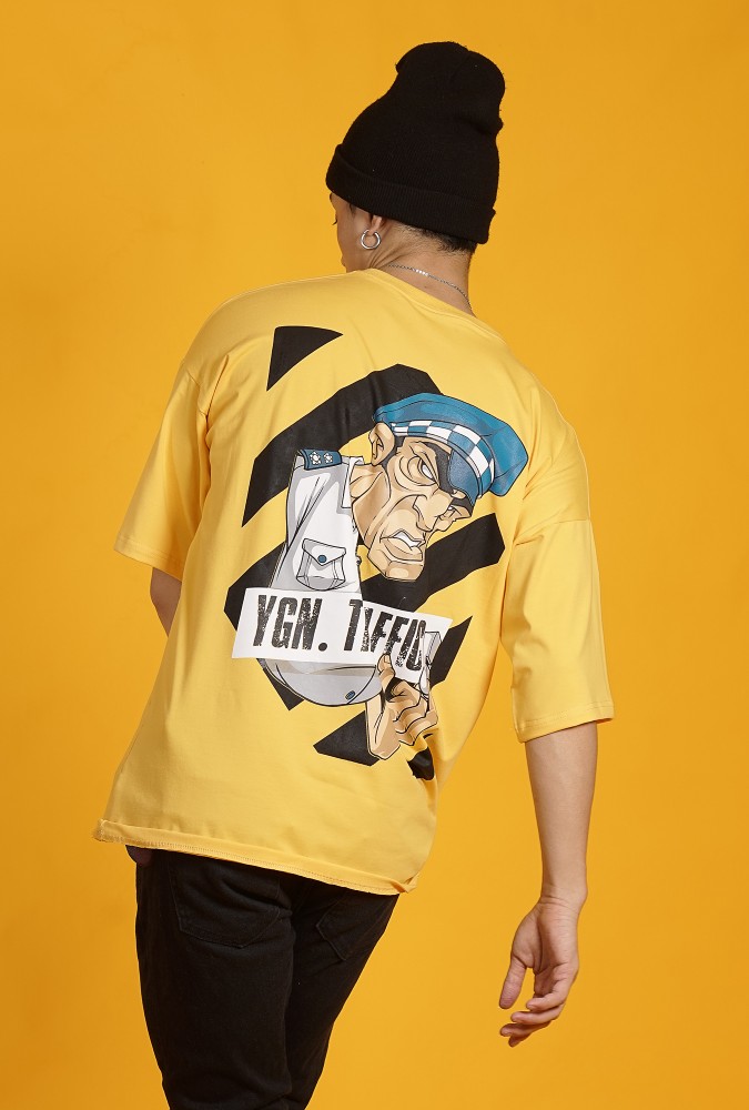 Ygn Traffic Police Oversized T-Shirt Boy (Yellow)